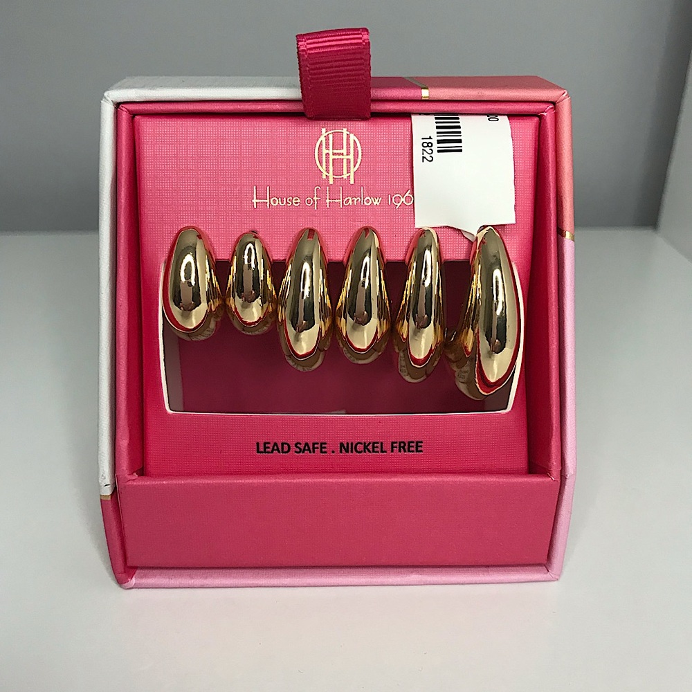 Shiny Gold Hoop Earrings